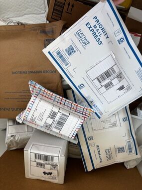 Mystery Packages - Lot of 4  Assorted Unclaimed Mail, Overstocks and Shelf Pulls